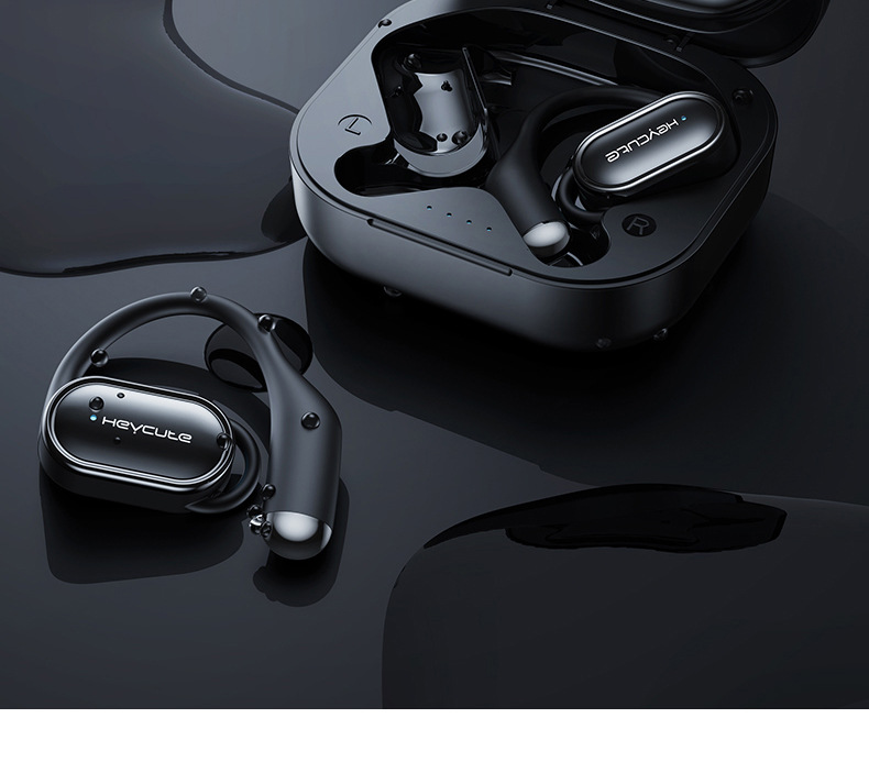 Auriculares com gancho e som aberto, bege - Image 2