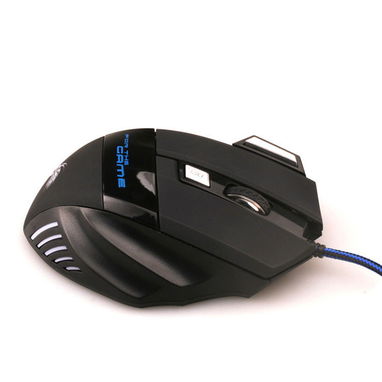 USB gaming mouse with six buttons, black - Image 3
