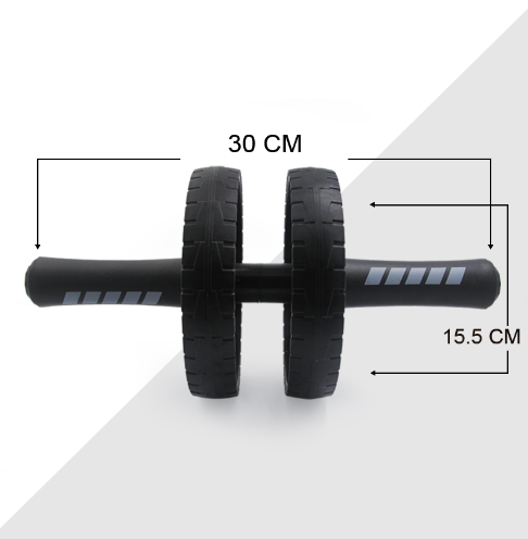 Ab roller with knee mat, black - Image 4