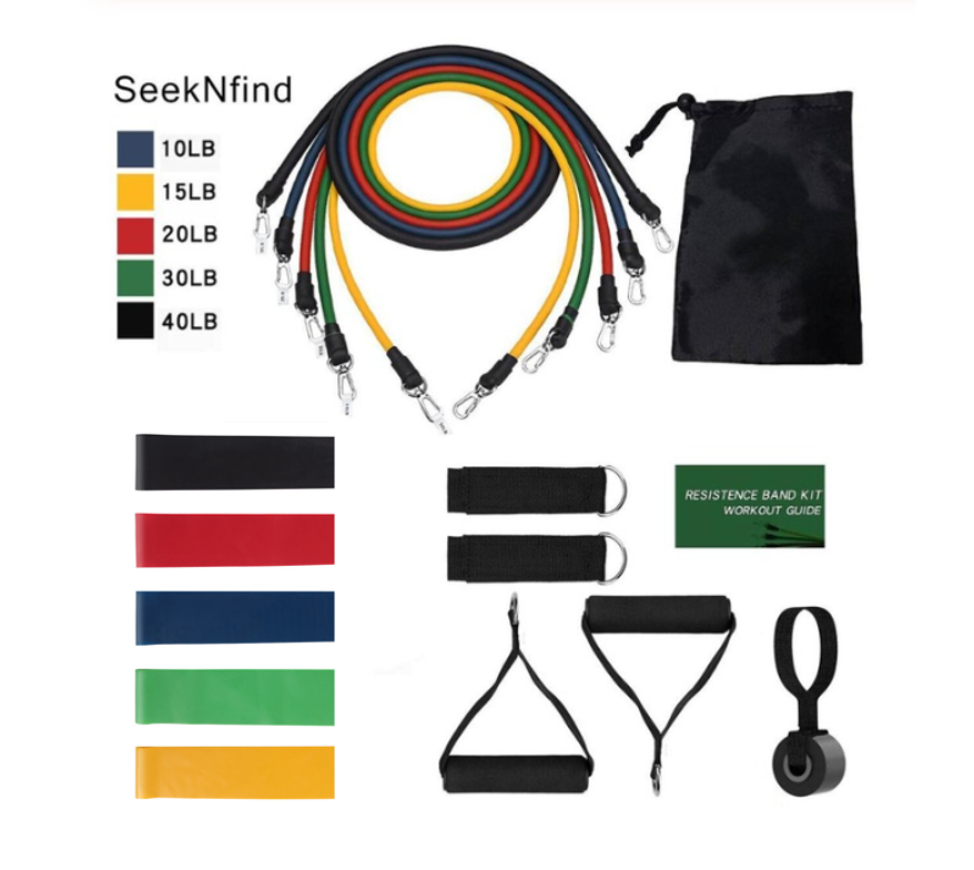 Conjunto de bandas elásticas de 11 peças com pegas - Image 5
