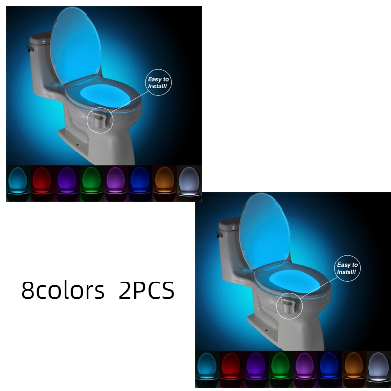 Toiletlampje met bewegingssensor, 8 kleuren - Afbeelding 6