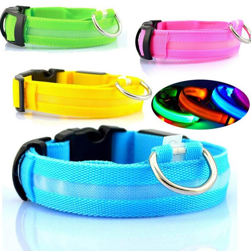 Leuchtendes LED-Hundehalsband, rosa – Bild 6