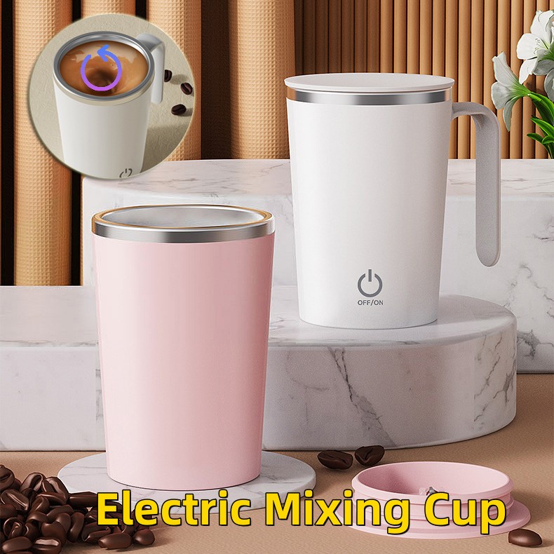 Selbstrührende Tasse mit USB, weiß – Bild 2