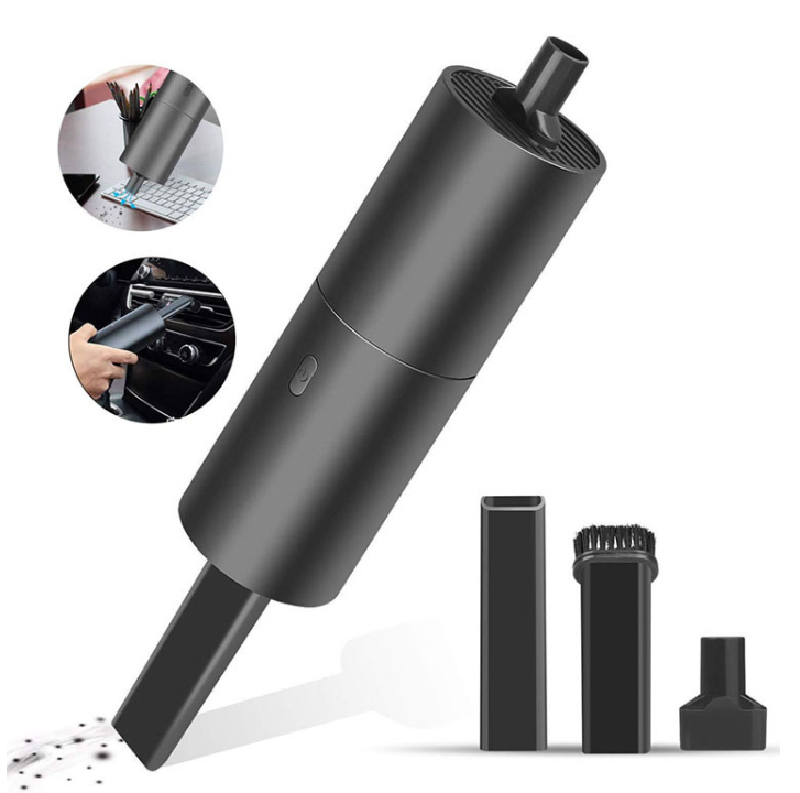 Cordless hand vacuum with three attachments