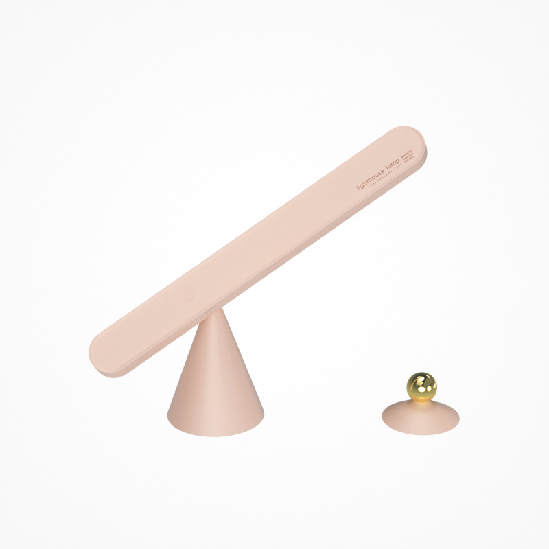 Geometrische LED-Lampe mit Touch, khaki