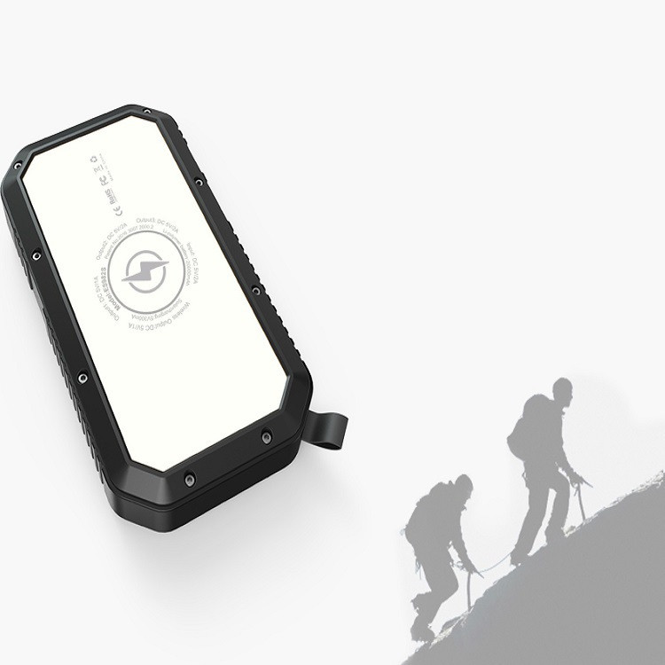 Solar power bank with light, green - Image 5