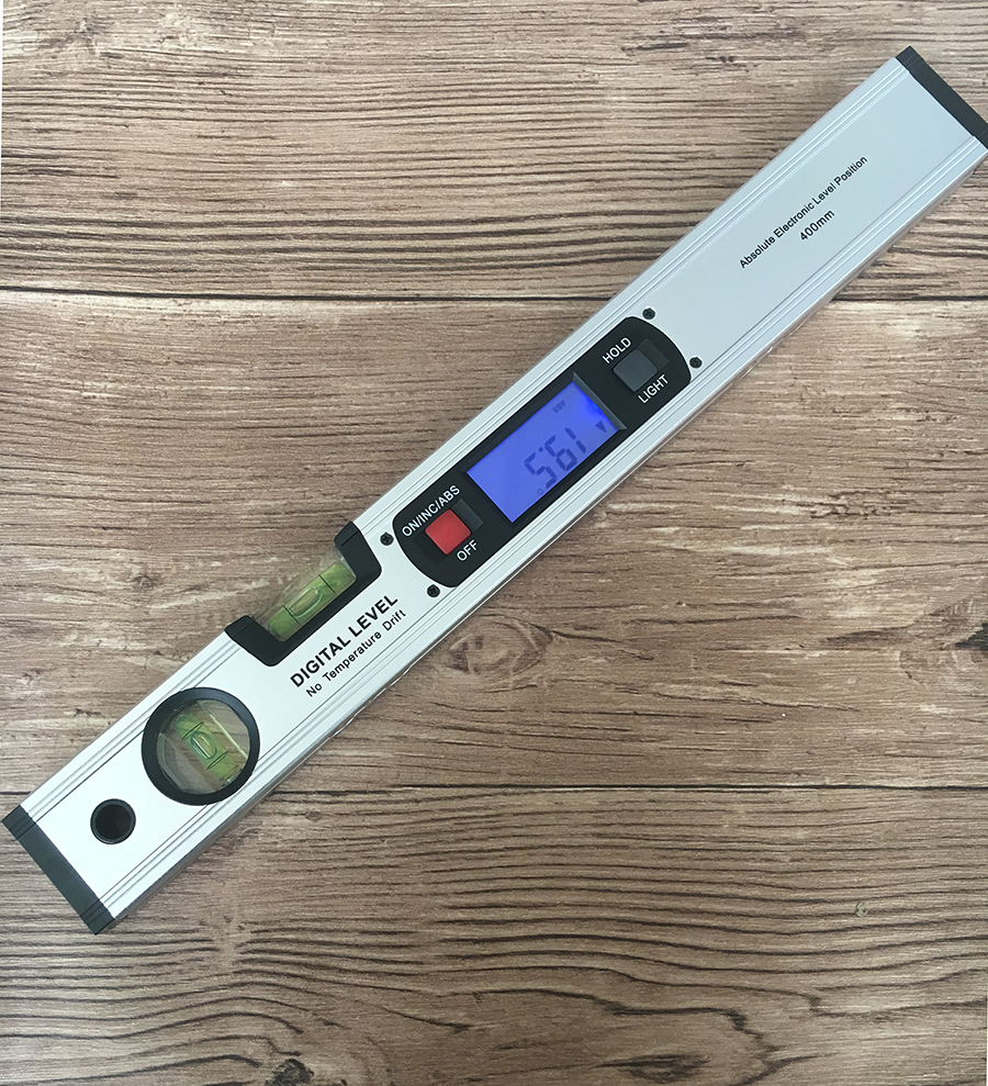 Digital angle finder and level, no magnets