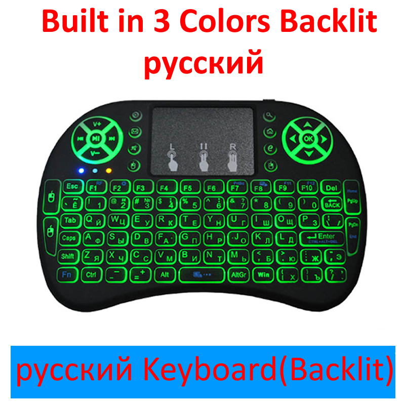 Kabellose Mini-Tastatur mit Touchpad, schwarz – Bild 3