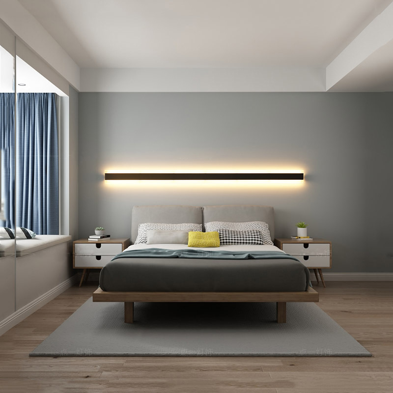 Long LED wall lamp, white light - Image 5