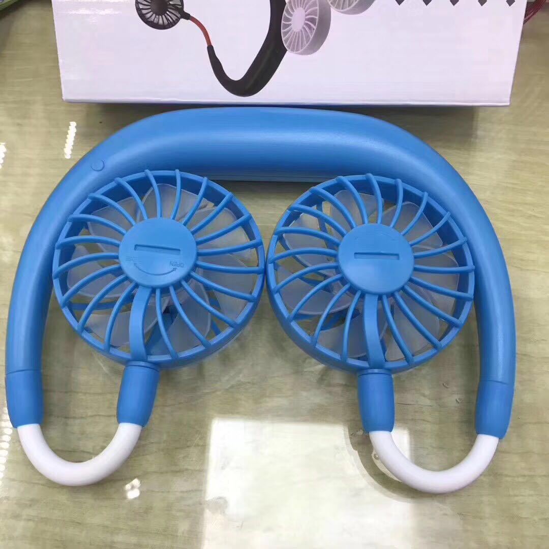 Ventilador de cuello recargable, negro - Imagen 5
