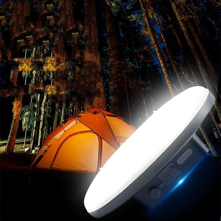 Lámpara LED de camping recargable con gancho e imán - Imagen 3