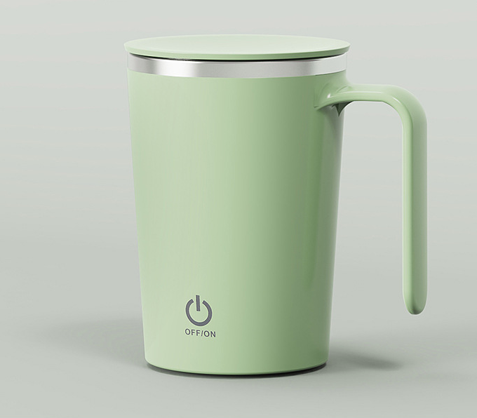 Selbstrührende Tasse mit USB, weiß – Bild 3