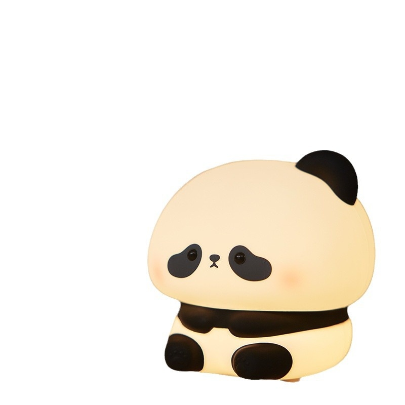 Luz de noche panda recargable de silicona