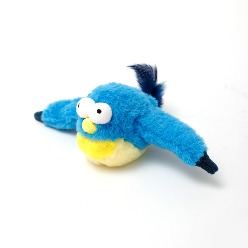 Plush woodpecker toy with sound for cats - Image 2