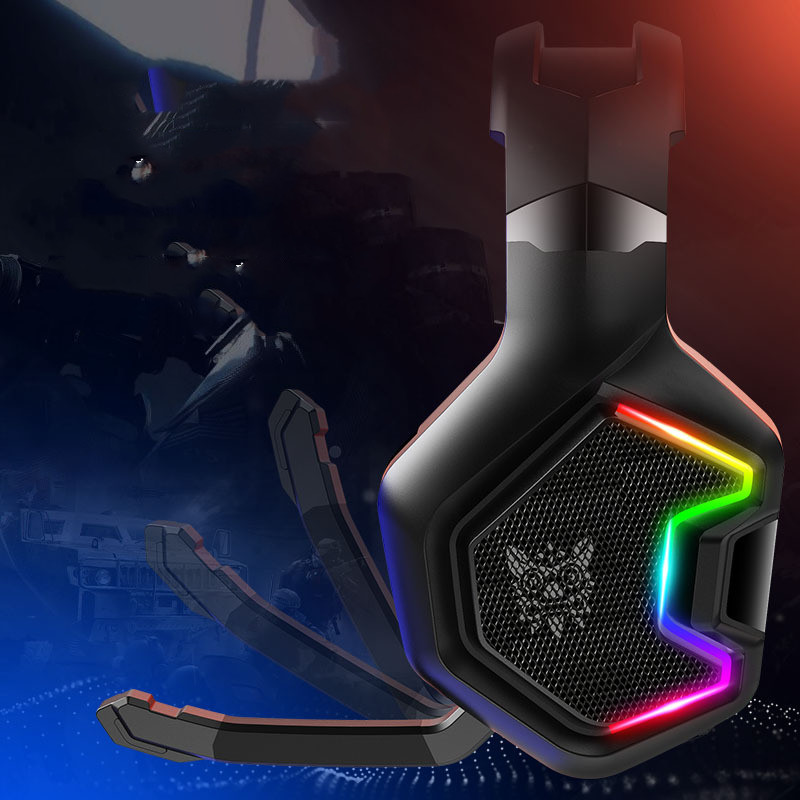 Gaming headphones with microphone, black - Image 5