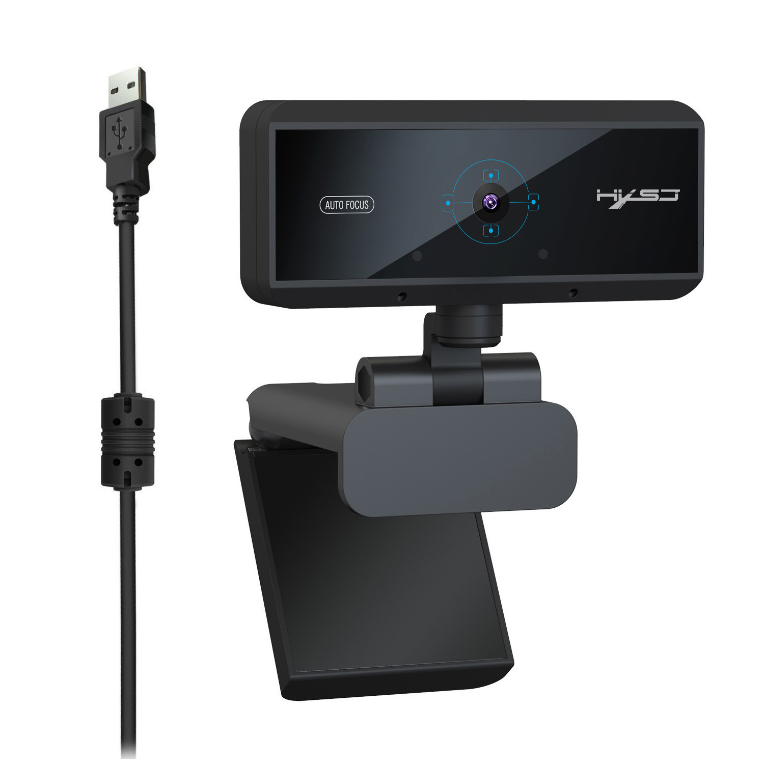Usb-webcam met autofocus, zwart