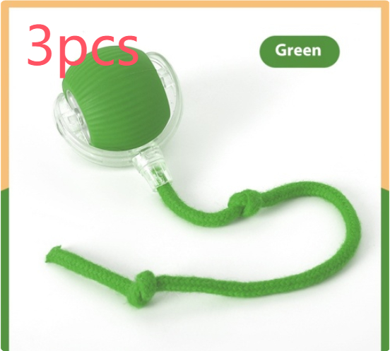Pelota automática para gatos con cuerda y canto de pájaro - Imagen 4