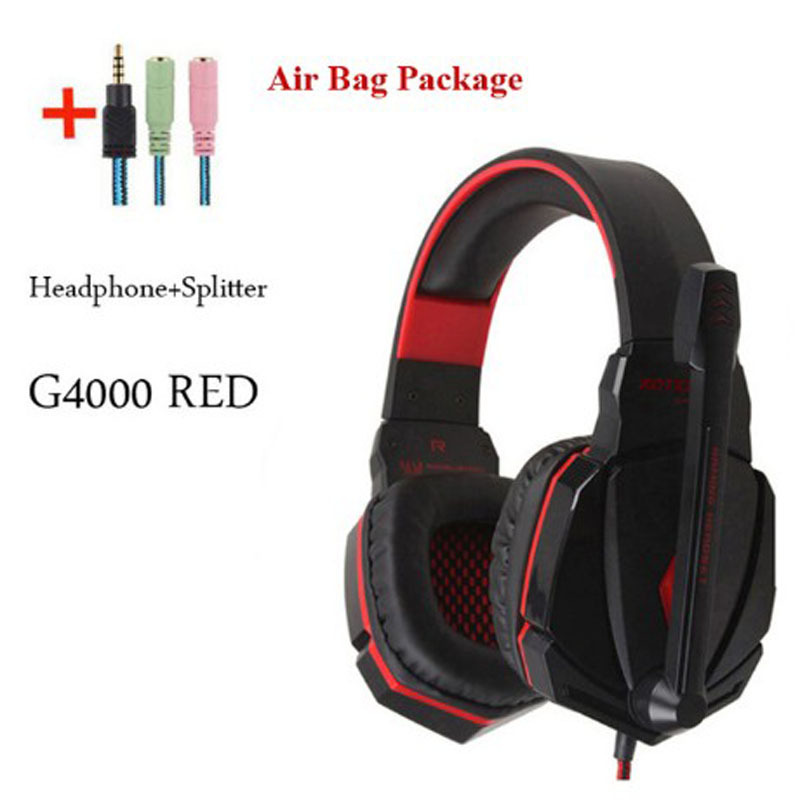Wired gaming headset with microphone, orange - Image 6
