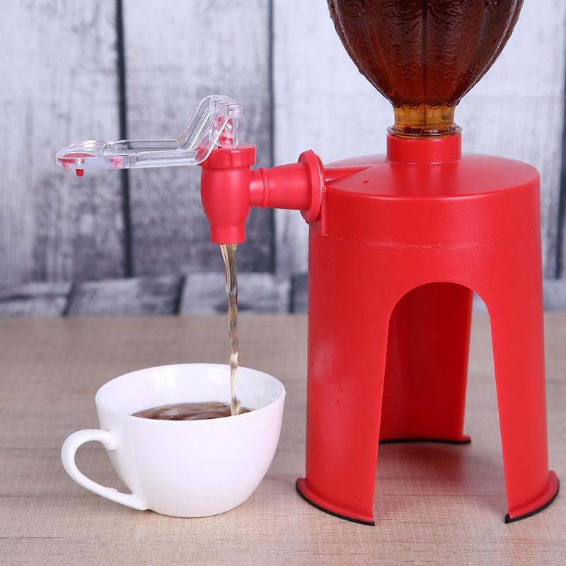 Drink dispenser for an upside-down bottle, red - Image 5