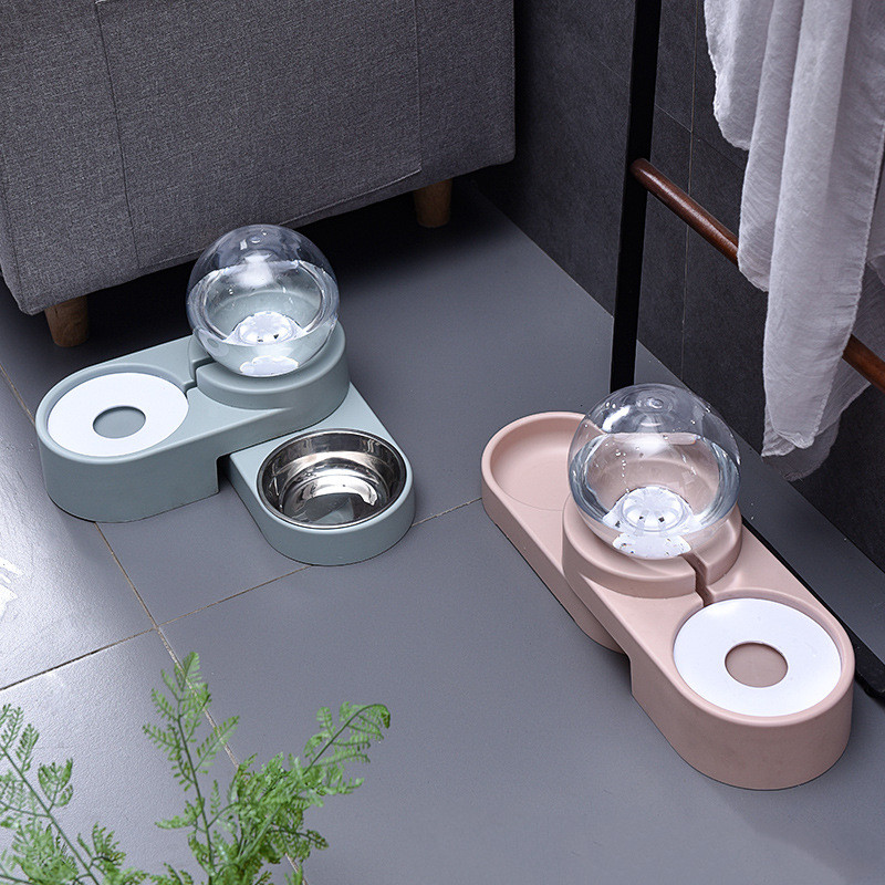 Dispensador de agua para gatos y perros con cuenco de acero - Imagen 5