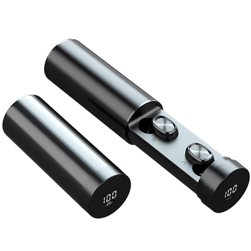 Wireless sports earbuds with ear hooks and charging case - Image 6
