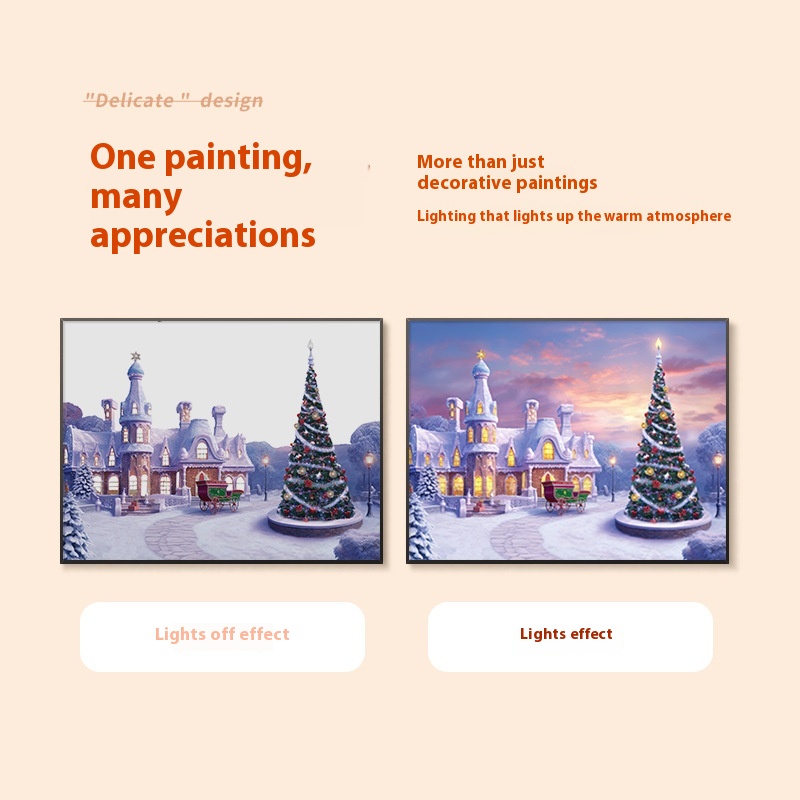 Tableau de Noël avec enceinte Bluetooth et lumière – Image 2