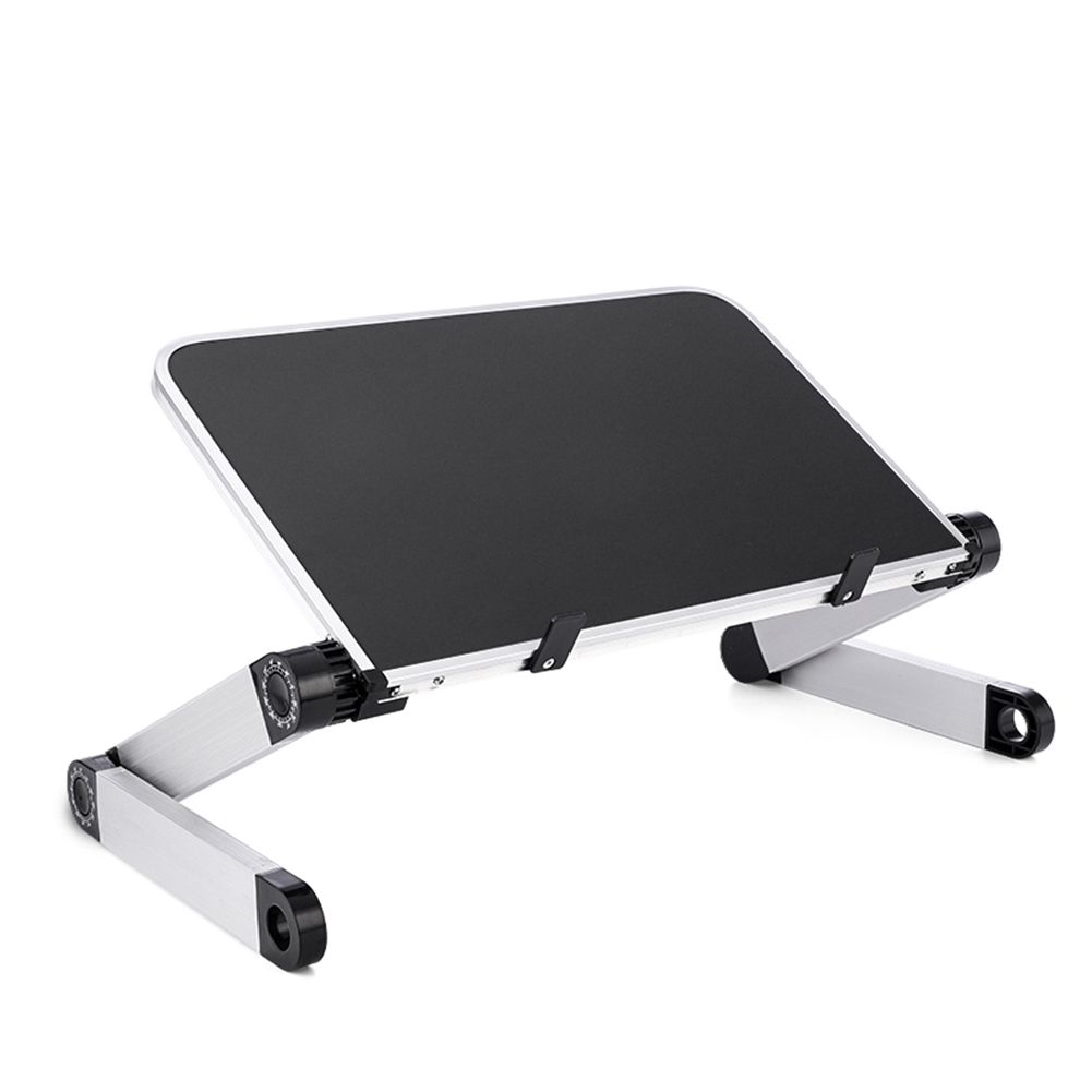 Table pliable pour ordinateur portable au lit, noire
