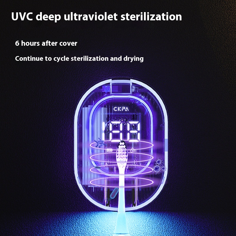 Zahnbürstenhalter mit UV-Licht, weiß – Bild 3