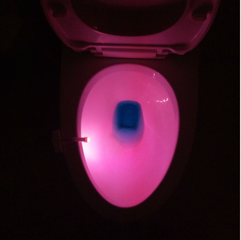 Toiletlampje met bewegingssensor, 8 kleuren - Afbeelding 7