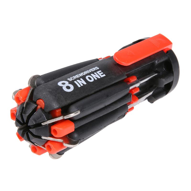 Tournevis multifonction 8 en 1 avec lampe LED – Image 3