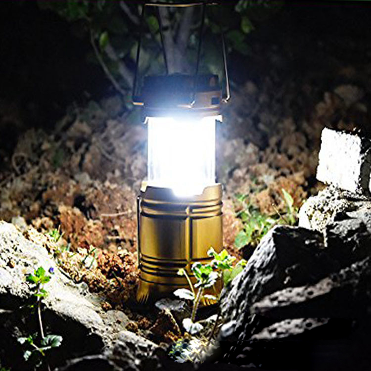 Lanterna de campismo telescópica solar, preta - Image 6