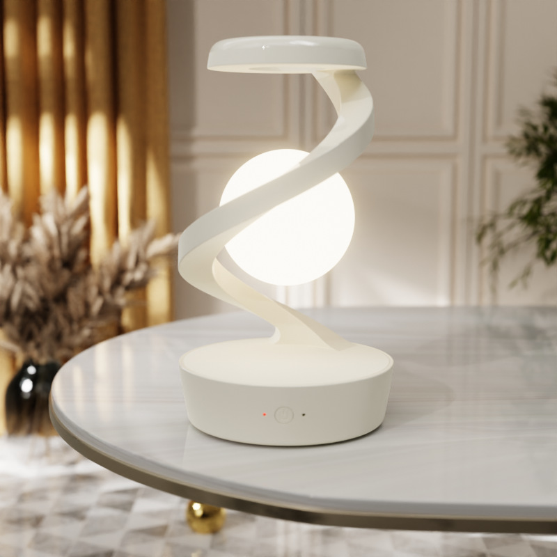 Candeeiro de mesa com lua giratória e sensor, cinzento - Image 3