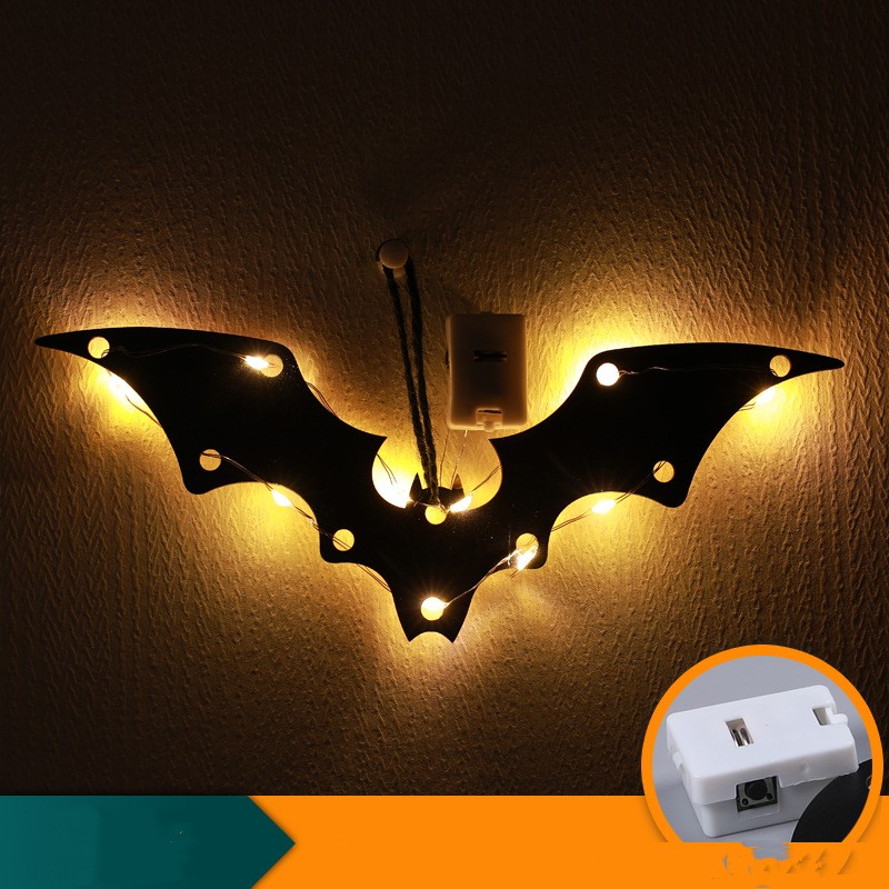Lampe d'Halloween en forme de chauve-souris