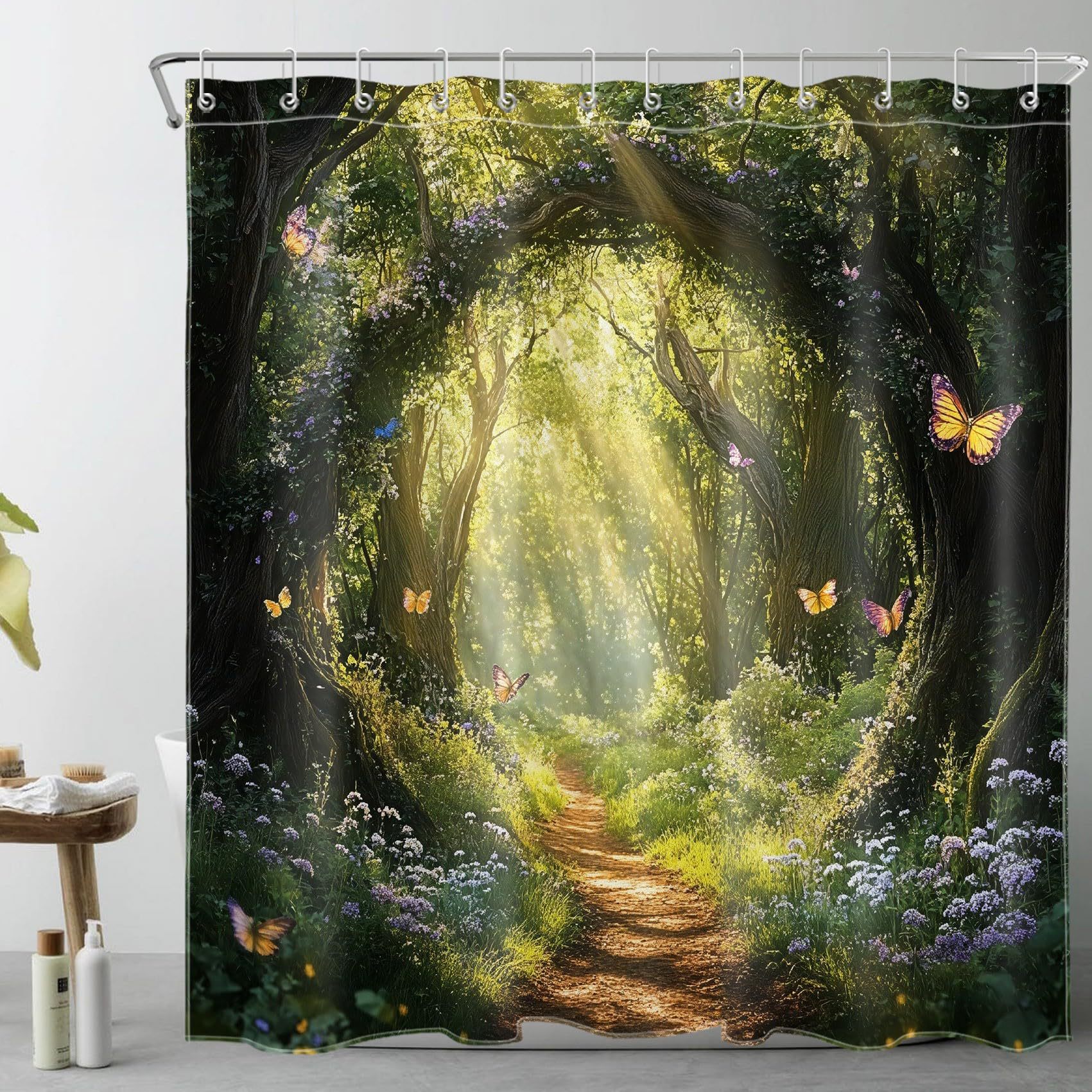 Printed shower curtain, waterproof - Image 2