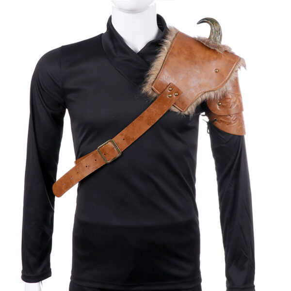 Viking Leather Shoulder Armour, Left Shoulder
