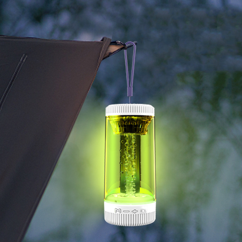 Altavoz Bluetooth con luz de camping, negro - Imagen 3