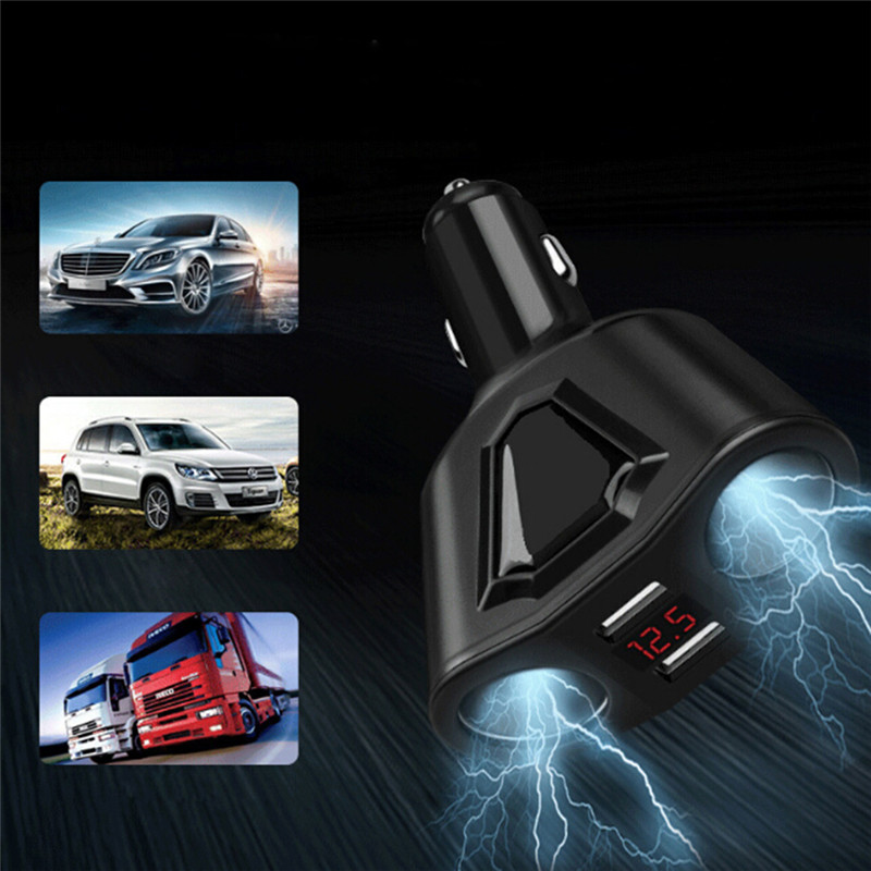 Cargador de coche con dos USB y pantalla LCD - Imagen 6