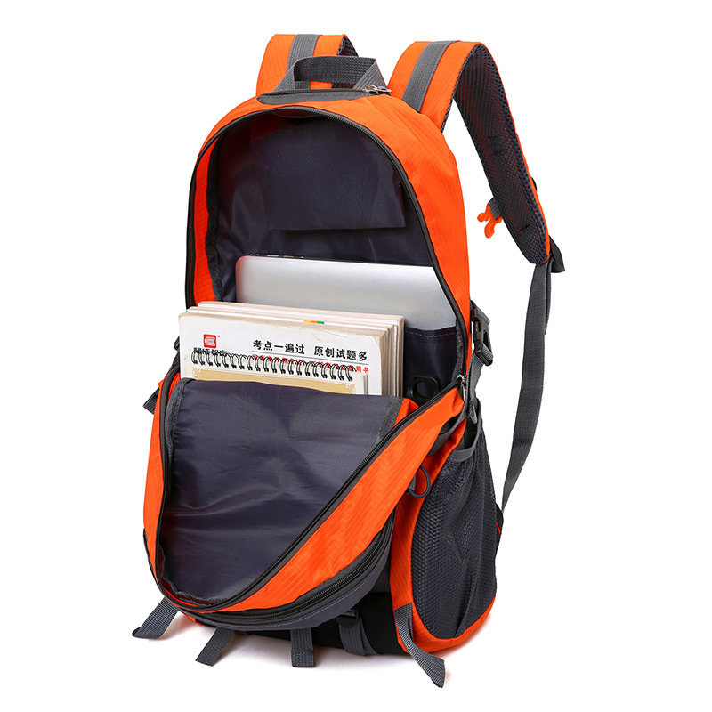 Large backpack with USB port, black - Image 5