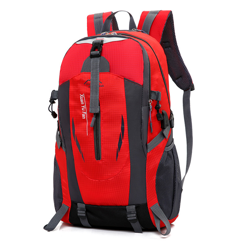 Large backpack with USB port, black - Image 6