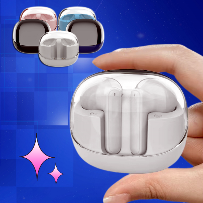 Auriculares inalámbricos con estuche transparente - Imagen 3