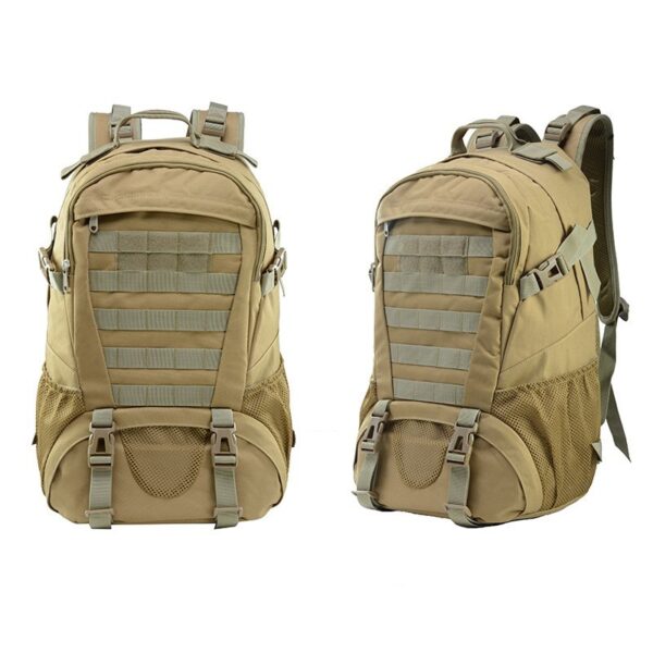 Outdoor backpack in Oxford fabric, khaki