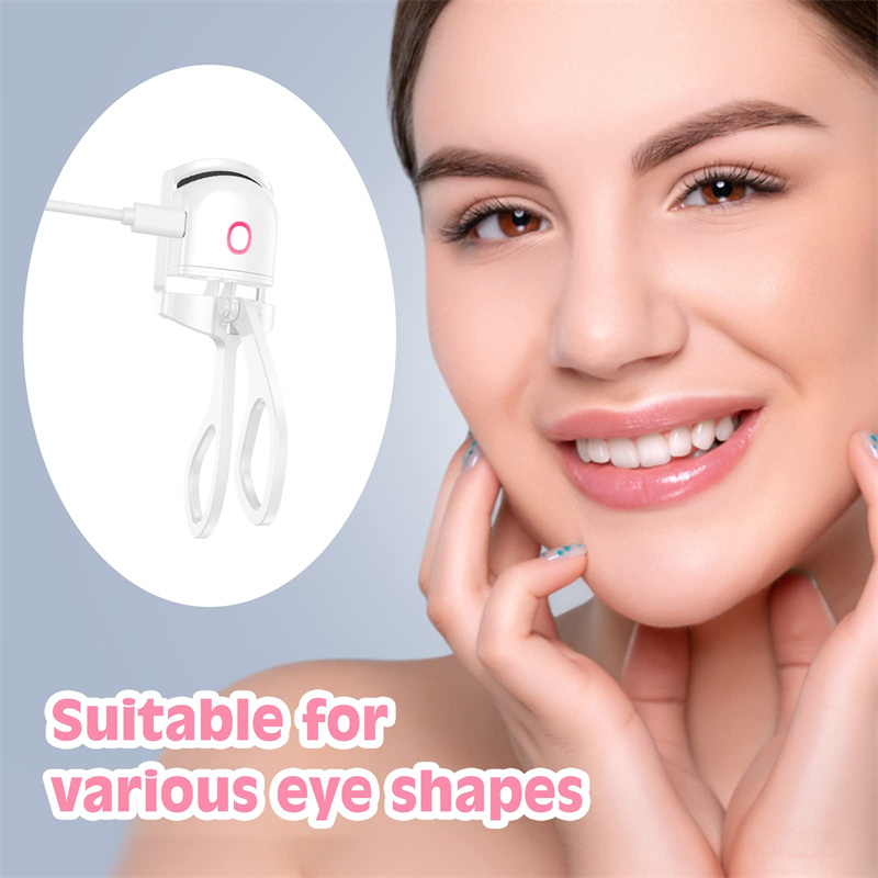 Recourbe-cils chauffant rechargeable, rose – Image 5