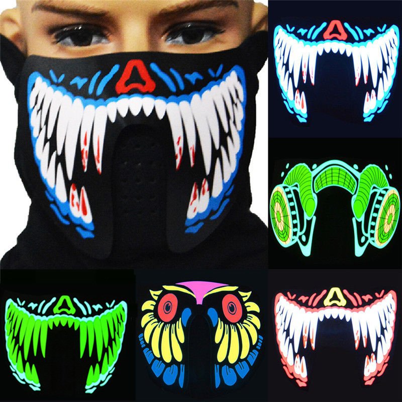 Led-feestmasker dat reageert op geluid - Afbeelding 8