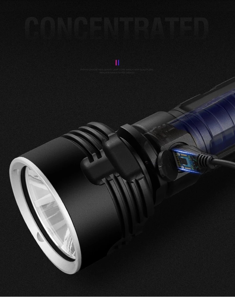 Powerful LED flashlight with adjustable focus - Image 5