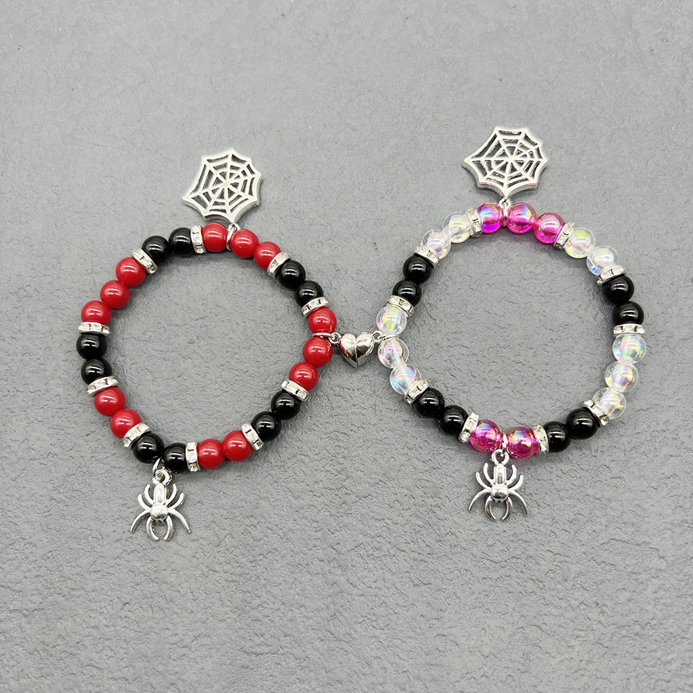 Duo de bracelets en perles motif cartes à jouer – Image 3