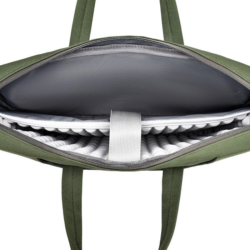 Geräumige Laptoptasche aus Oxford-Stoff, Grün – Bild 2