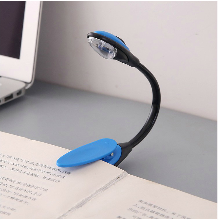 Mini lampe de lecture à pince, noire – Image 5