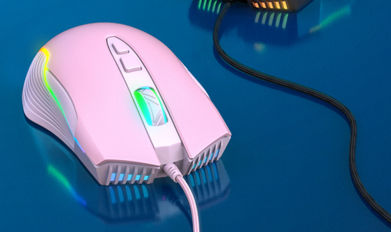 Kabelgebundene Gaming-Maus mit RGB-Licht, schwarz – Bild 5