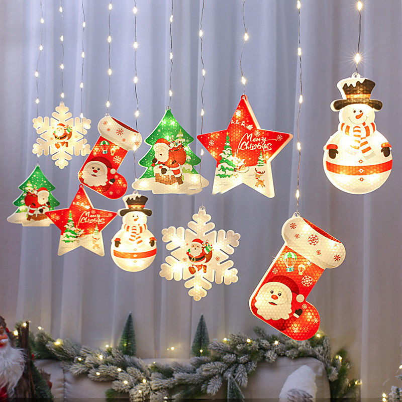 Decoratieve kerstverlichting met letters