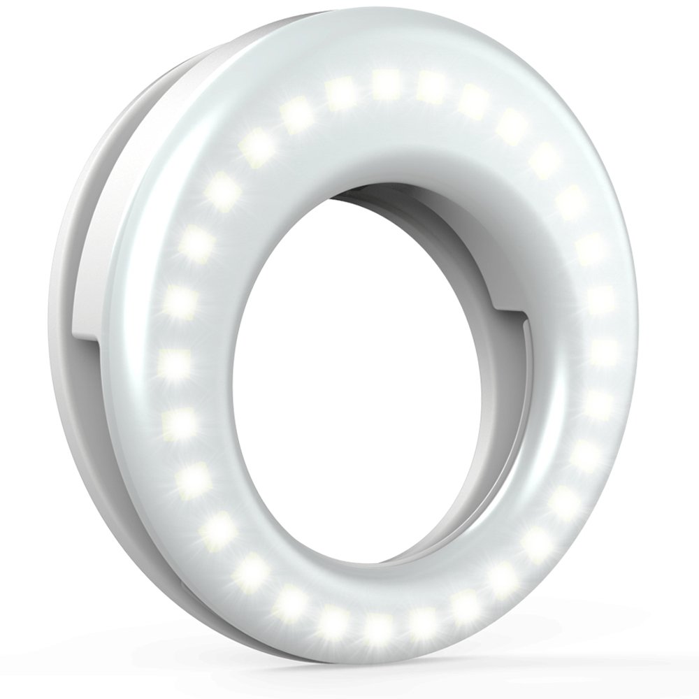 Aufladbares Selfie-Ringlicht, weiß – Bild 8